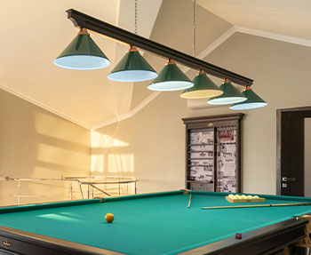 Island and Pool Table