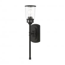 Livex Lighting 10511-04 - 1 Light Black Large Single Sconce