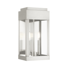 Livex Lighting 21235-91 - 2 Lt Brushed Nickel  Outdoor Wall Lantern