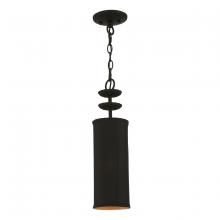 Livex Lighting 45121-04 - 1 Light Black Mini Pendant