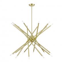 Livex Lighting 46779-12 - 20 Light Satin Brass Large Chandelier