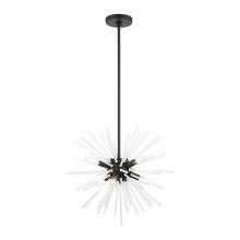 Livex Lighting 48824-04 - 6 Light Black Pendant Chandelier