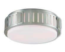 Livex Lighting 65512-91 - 2 Light Brushed Nickel Ceiling Mount