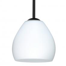Besa Lighting 1TT-412207-LED-BK - Besa Bolla LED Pendant Opal Matte Black 1x9W LED