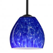 Besa Lighting 1TT-412286-LED-BK - Besa Bolla LED Pendant Blue Cloud Black 1x9W LED