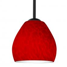 Besa Lighting 1TT-4122RC-LED-BK - Besa Bolla LED Pendant Red Cloud Black 1x9W LED