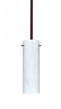 Besa Lighting 1TT-493019-LED-BR - Besa Stem Copa Pendant Bronze Carrera 1x9W LED
