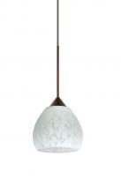 Besa Lighting 1XC-560519-LED-BR - Besa Pendant Tay Tay Bronze Carrera 1x5W LED