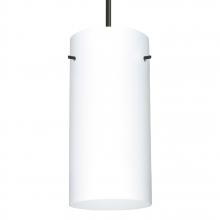 Besa Lighting J-412007-LED-BK - Besa Cord Pendant For Multiport Canopy Stilo 12 Black Opal Matte 1x11W LED