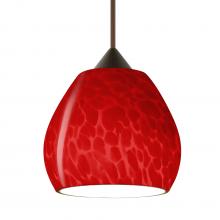 Besa Lighting RXP-5605RC-LED-BR - Besa Pendant Tay Tay Bronze Red Cloud 1x5W LED
