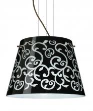 Besa Lighting 1KV-4340BD-LED-BR - Besa Amelia 15 LED Pendant 1KV Black Damask Bronze 3x11W LED