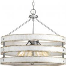 Progress P500023-141 - Gulliver Collection Four-Light Galvanized Finish Coastal Pendant Light