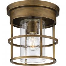 Progress P350236-196 - Burgess Collection One-Light Aged Bronze Modern Farmhouse Flush Mount