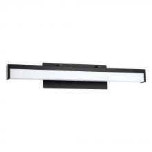 Eglo 205129A - 1 LT Integrated LED Bath/Vanity Light w/ Matte Black Finish & White Acrylic Shade
