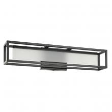 Eglo 205622A - 1 LT Integrated LED Bath/Vanity Light w/ Matte Black Finish & White Acrylic Shade