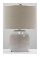 Craftmade 86258 - 1 Light Ceramic Base Table Lamp in Cream
