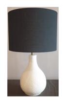 Craftmade 86253 - 1 Light Ceramic Base Table Lamp in White