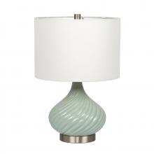 Craftmade 86214 - 1 Light Ceramic Base Table Lamp in Chalk Blue