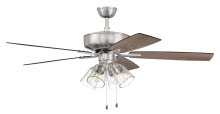 Craftmade P104BNK5-52DWGWN - 52" Pro Plus 104 in Brushed Polished Nickel w/ Driftwood/Grey Walnut Blades
