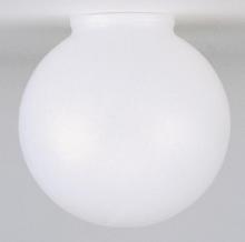 Satco Products 50/171 - Poly Globe Shade; 8 inch Diameter; 4 inch Lip Fitter
