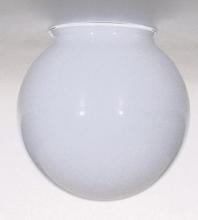 Satco Products 50/186 - Opal White Glass Globe Shade; 5 inch Diameter; 3-1/4 inch Fitter