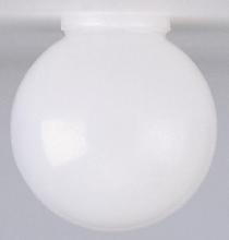 Satco Products 50/231 - White Poly Globe Shade; 6 inch Diameter; 3-1/4 inch Fitter