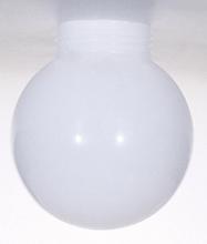 Satco Products 50/233 - White Poly Globe Shade; 6 inch Diameter; 3-11/64 inch Fitter