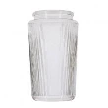 Satco Products 50/721 - Lexan Cylinder Shade; Fitter 3-1/4 inch; Height 6-1/4 inch; Diameter 3-3/4 inch; Prismatic Cylinder