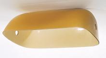 Satco Products 50/825 - Cased Pharmacy Glass Shade; Yellow Glass; Width 9 inch; Slip Side Holes 7/16 inch