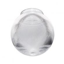 Satco Products 50/928 - Clear Prismatic Ball; 8 inch Diameter; 8 inch Fitter