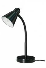 Satco Products 60/844 - Small Gooseneck Desk Lamp - 1 Light - Black