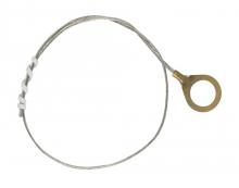 Satco Products 80/1965 - 1/8 IP Round Ground Lug With 1 Foot 18/1 Tinned Copper Ground Wire