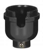 Satco Products 80/2135 - 1/8 IP Cap Only; Phenolic; 1/2 Uno Thread; With Set Screw; For Turn Knob And Pull Chain With Plastic