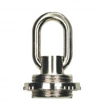 Satco Products 80/2310 - 1/8 IP Screw Collar Loop With Ring; 25lbs Max; Brushed Nickel Finish