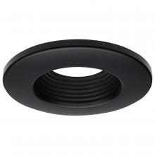 Satco Products 80/974 - Deep Baffle Trim; 4 Inches; Black Finish