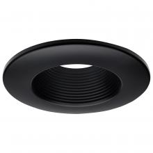 Satco Products 80/977 - Deep Baffle Trim; 5/6 Inch; Black Finish