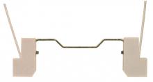 Satco Products 90/1077 - 118mm Double Ended Porcelain Halogen Socket; R7S Base; 9" Leads; 1-5/8" Height; 5-5/8"
