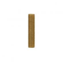 Satco Products 90/1188 - 1/8 IP Solid Brass Nipple; Unfinished; 1-1/2" Length; 3/8" Wide