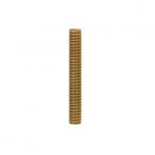 Satco Products 90/1192 - 1/8 IP Solid Brass Nipple; Unfinished; 3" Length; 3/8" Wide