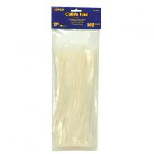 Satco Products 90/1822 - 11" Nylon Zipties; 100 Pieces/Pack