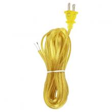 Satco Products 90/2047 - 12 Ft.Full Tinned Cord Sets18/2 SPT-2-105C Cord Sets - Molded Plug - Full Tinned Tips for Push-In