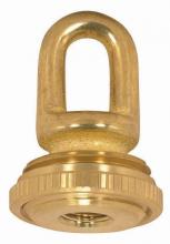 Satco Products 90/2294 - 1/8 IP Cast Brass Screw Collar Loop With Ring; Fits 1" Canopy Hole; 1-1/8" Ring Diameter;