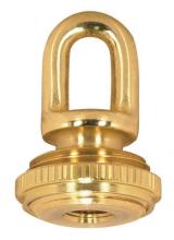 Satco Products 90/2295 - 1/8 IP Cast Brass Screw Collar Loop With Ring; Fits 1" Canopy Hole; 1-1/8" Ring Diameter;