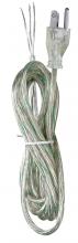 Satco Products 90/2406 - 12 Foot Cord Set; Clear Silver Finish