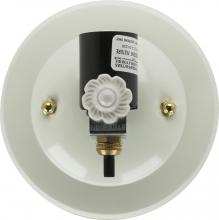 Satco Products 90/246 - 1-Light U-Channel Glass Holder With Bottom Turn Knob Switch For Use With 7" U-Bend Glass;