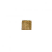 Satco Products 90/2472 - 1/4 IP Solid Brass Nipple; Unfinished; 7/8" Length; 1/2" Wide