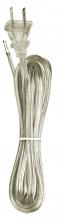 Satco Products 90/2642 - 10 Foot Cord Set; Silver Finish; Full Tinned; Hanked
