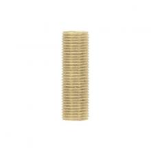 Satco Products 90/5004 - 1/8 IP Steel Nipple; Yellow Zinc Plated; 1/2" Length; 3/8" Wide