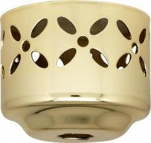 Satco Products 90/656 - 1-5/8" Perforated Fitter; Vacuum Brass Finish