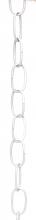 Satco Products 90/670 - 11 Gauge Chain; White Finish; 1-1/2" Link Length; 7/8" Link Width; 3/32" Thick; 1 Yard